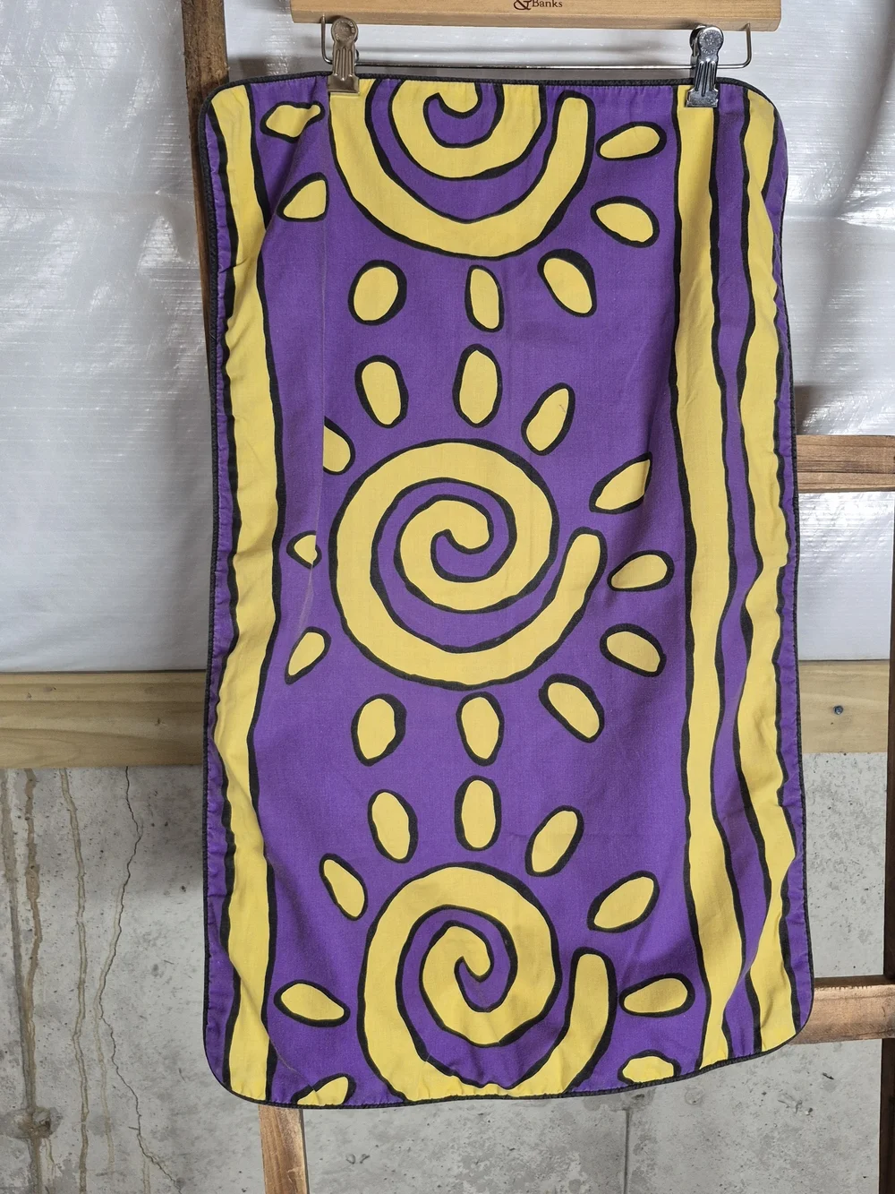 Cute Bee Print Purple Throw Blanket